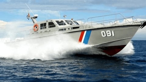 A Cuban Border Troops patrol boat
