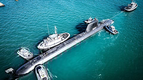 The French Navy Suffren-class nuclear-powered submarine De Grasse