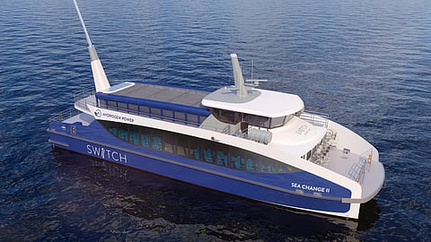 Rendering of the hydrogen fuel cell-powered ferry