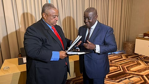 Lobito Port Authority and Sonamet representatives following the signing of the concession agreement, February 24, 2026