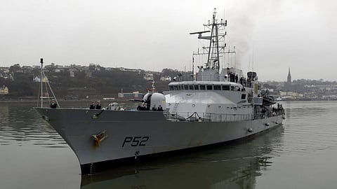 The Irish Naval Service Róisín-class patrol vessel LÉ Niamh