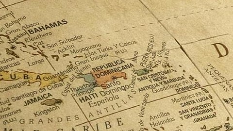 Caribbean Sea map Cuba colombia venezuela gulf of mexico