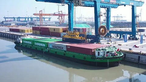 Zhejiang Port Inland River 060 at the Port of Jiaxing in Zhejiang province