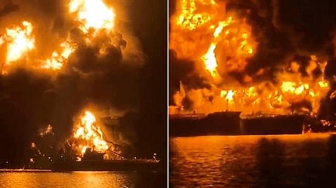 Zefyros and Safesea Vishnu are hit by suicide USVs off Khor Al Zubair