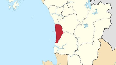 Map highlighting Yan in Kedah, Malaysia