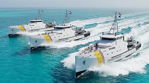 Rendering of the new 50-metre coast guard patrol boats