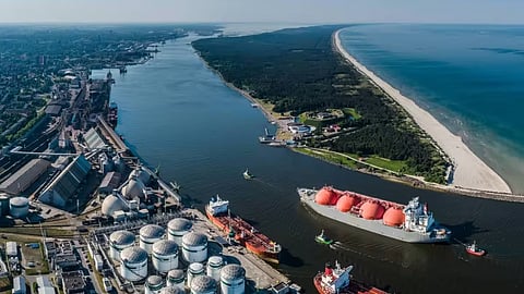 Artist's impression of the completed CO2 transshipment facility in Klaipeda