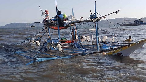 The partially submerged illegal charter boat Prince 2, March 19, 2026