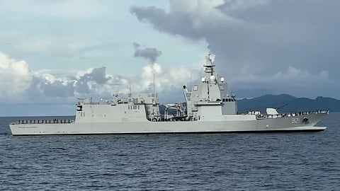 KRI Prabu Siliwangi in the Sunda Strait