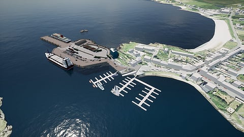 Concept render of Port Ellen redevelopment