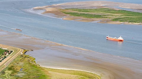 Vessels on the Western Scheldt