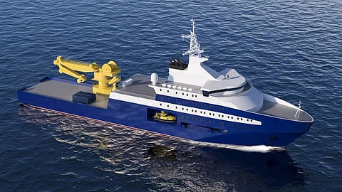 Rendering of the debris recovery vessel