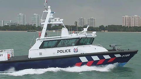 A Singapore Police Force patrol boat