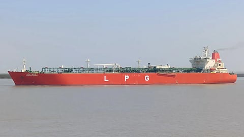 The Indian-flagged LPG tanker Green Sanvi