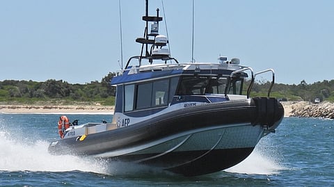 The Australian Federal Police patrol boat AFP10
