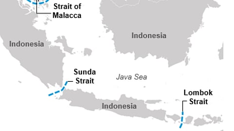 Map of Southern Indonesia