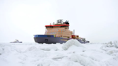 Concept render of Sweden's new icebreakers