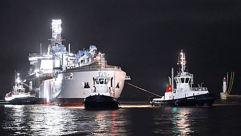 Launch of Emile Bertin, the French Navy's third logistic support ship