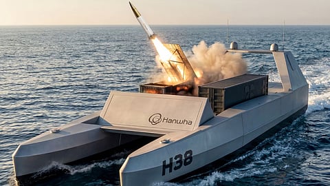 Artist's impression of a Magnet Defense MUSV firing a missile