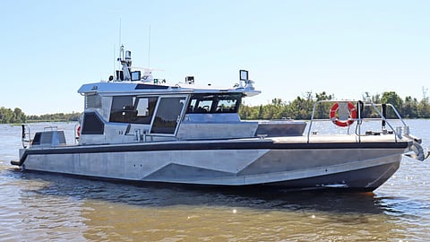 The Massachusetts State Police's new patrol/rescue boat