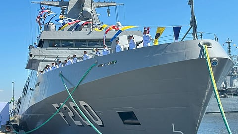 The Brazilian Navy stealth frigate Tamandare at her commissioning ceremony, April 24, 2026