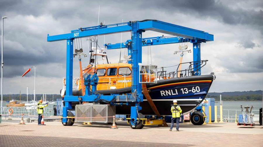 The RNLI rescue boat Roy Barker VII