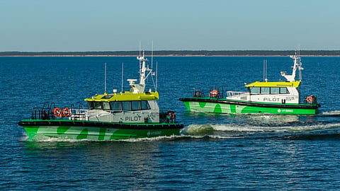 The Port of Klaipeda's two new hybrid electric pilot boats