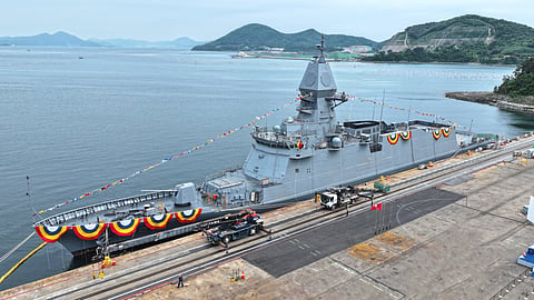 ROKS Jeju, the Republic of Korea Navy's fifth Chungnam-class guided-missile frigate
