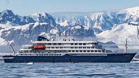 The expedition cruise ship Hondius