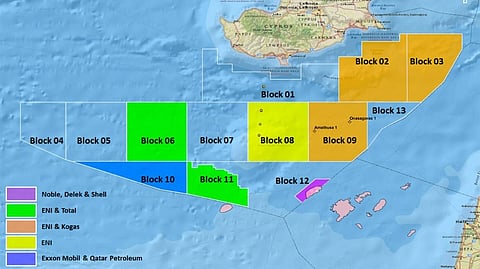 Aphrodite gas field offshore Cyprus