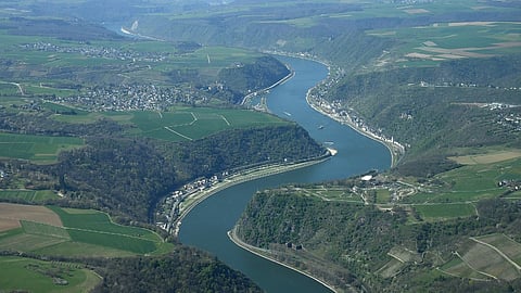 Middle Rhine section of the Rhine River