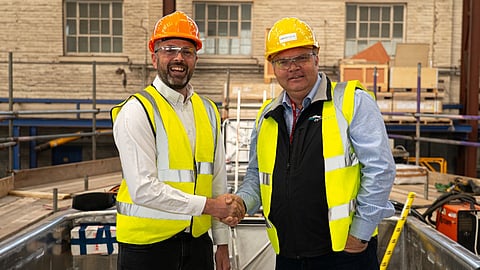 L-R: Tom O'Neill, Operations Director at Manor Marine, and Matthew Ratsey, Managing Director of Zero USV