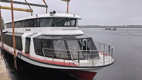 The Project EM901 electric river ferry Oreshek