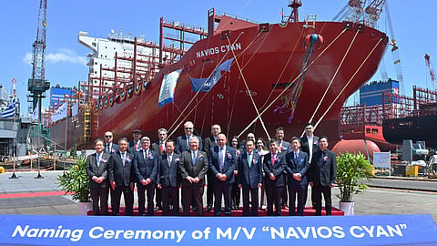 Naming ceremony of Navios Cyan