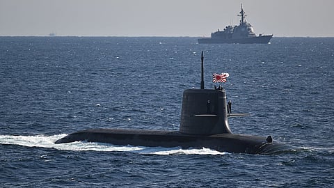 The Japan Maritime Self-Defence Force submarine JS Taigei underway, March 19, 2024