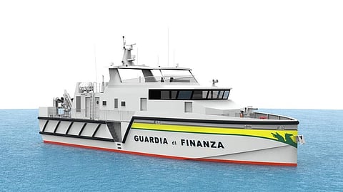 Concept render of the Guardia di Finanza's new patrol boat