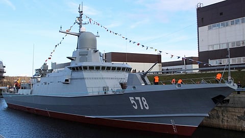 The Project 22800 stealth corvette Burya