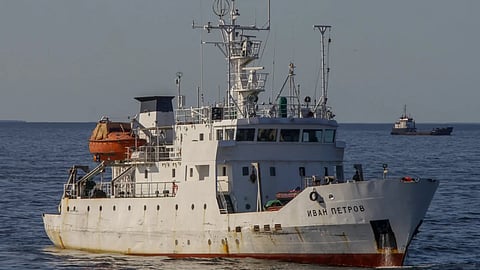 The Russian research vessel Ivan Petrov
