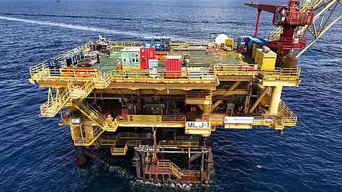 A Shell Brunei offshore platform