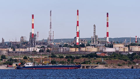 Volga River. Saratov Oil Refinery