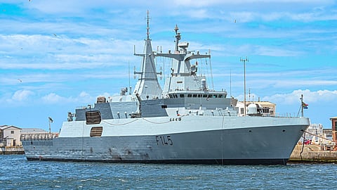 The South African Navy Valour-class frigate SAS Amatola