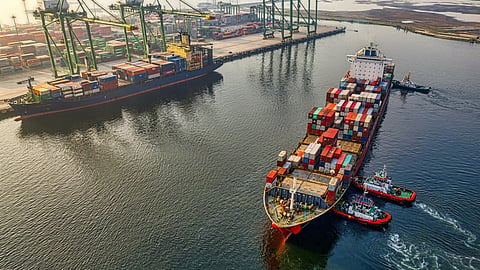 Unsplash William07 Container vessels at a terminal