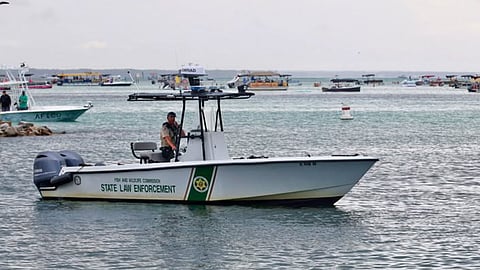 A Florida Fish and Wildlife Conservation Commission boat patrolling a harbour (representative photo only)
