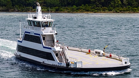 Falcon during sea trials