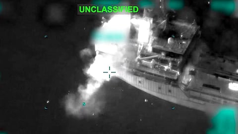 US forces struck the Iran-bound tanker Jalveer near the Gulf of Oman