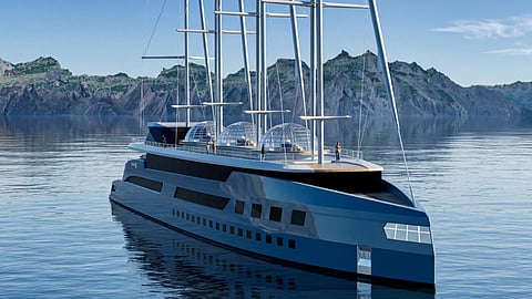 Rendering of Velarca's 100-metre ice-class expedition yacht