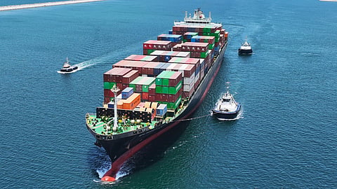A Global Feeder Shipping container vessel