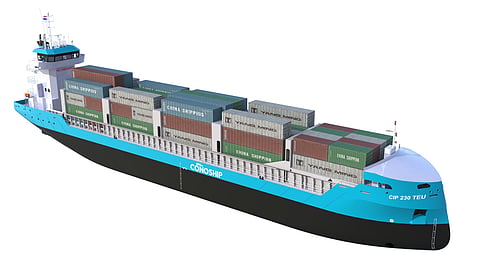 Conoship's new 230TEU shortsea feeder ship design