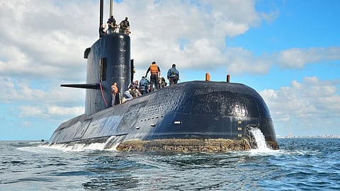 The Argentine Navy submarine ARA San Juan, which sank to the bottom of the Atlantic Ocean along with her entire crew on November 15, 2017