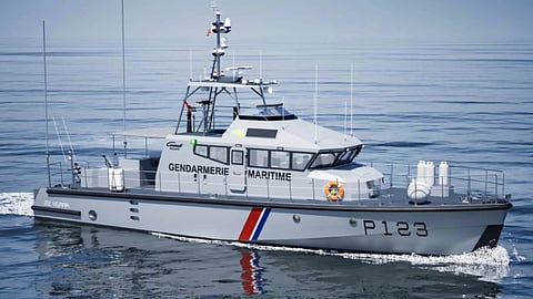 Rendering of a National Gendarmerie 22-metre coastal patrol vessel